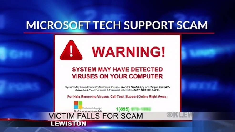Pop up message on computer turns out to be fake Microsoft Tech Support