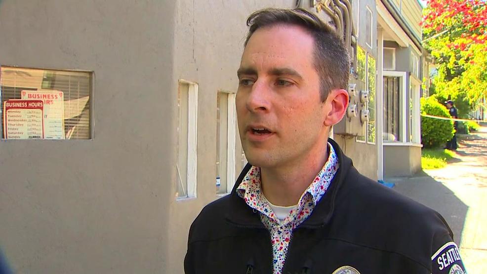 Det. Patrick Michaud updates the media on the shooting of three people in Seattle's Central District. (KOMO Video)Thumbnail poster_d28cad69e0a14ebca021bc7f56a2dc1d.jpg