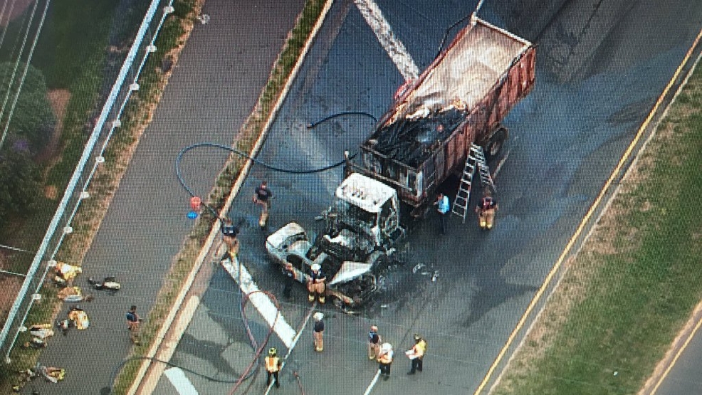 Fiery crash with dump truck kills driver of sedan in Prince William