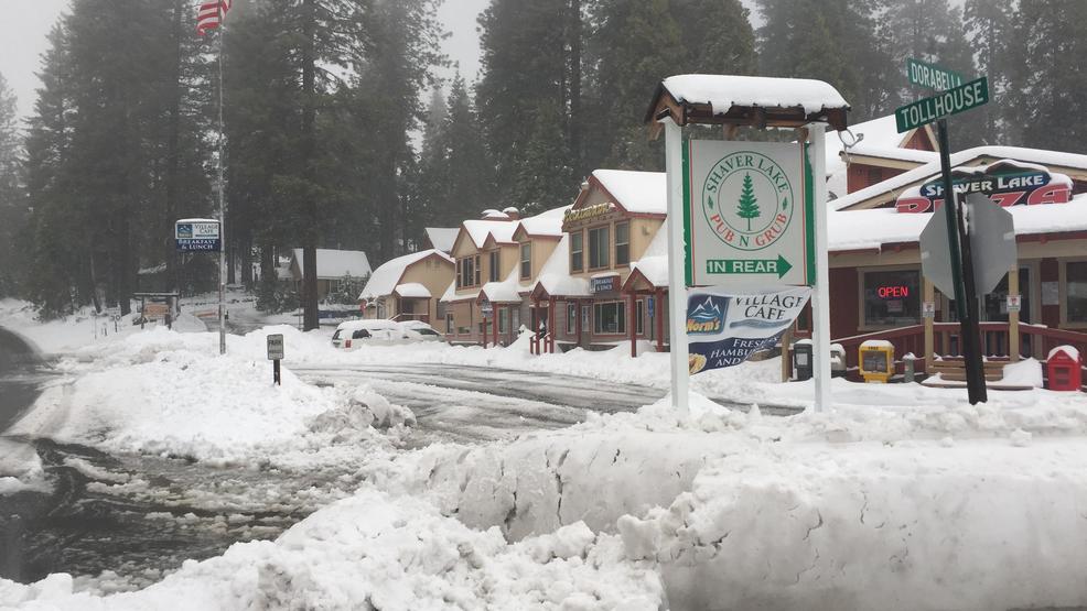 The Snow Is Two Feet Deep In Shaver Lake And More Is On The Way Kmph