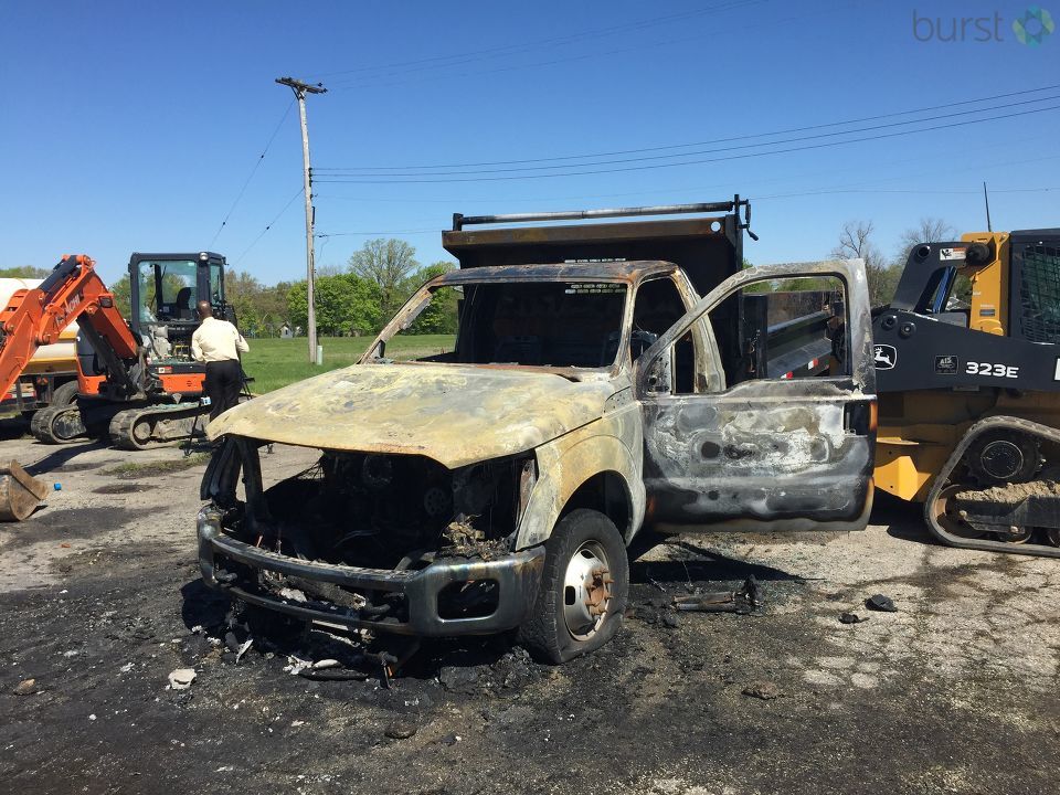 Truck, heavy equipment damaged at Flint pipe replacement site WEYI