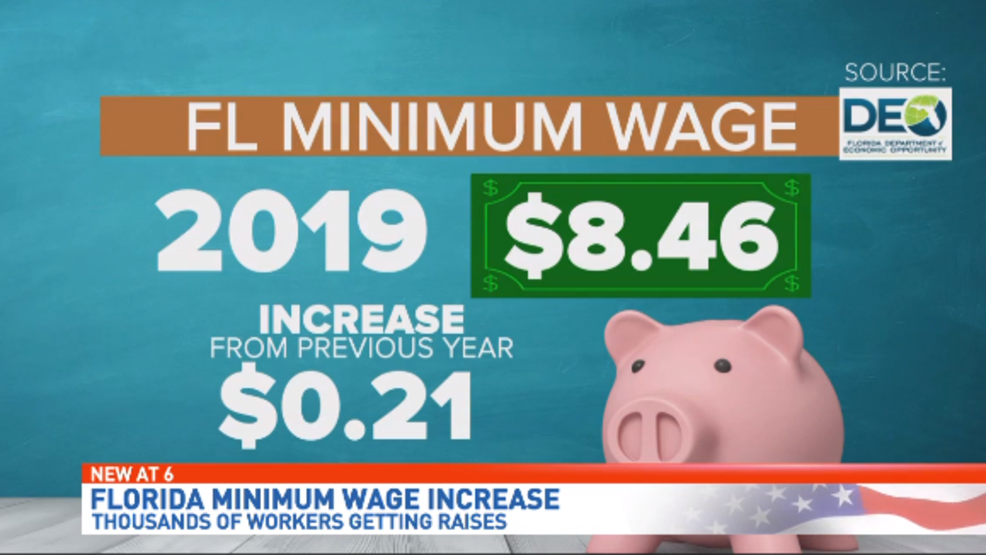 Florida will increase minimum wage Jan.1 WEAR