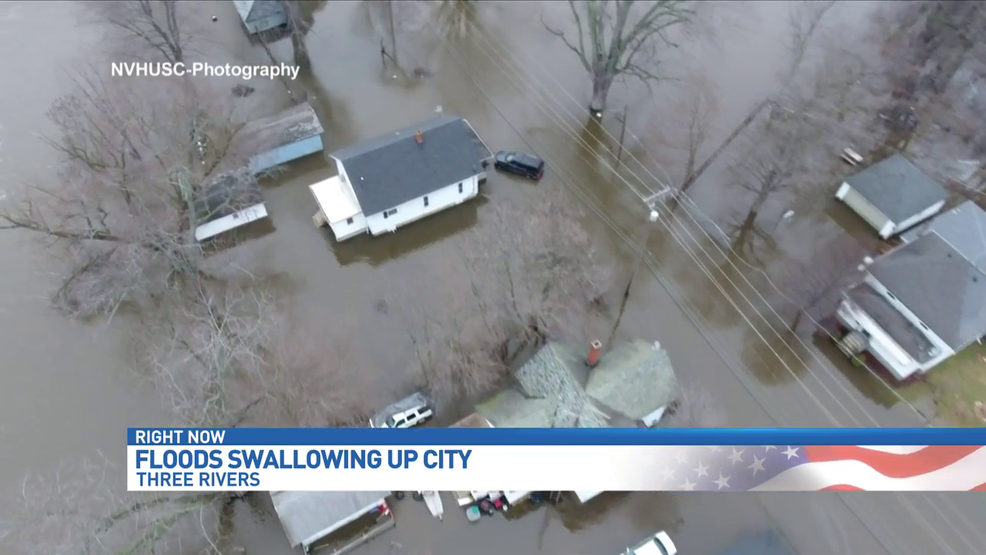 Several Three Rivers homes under evacuation because of flooding WWMT