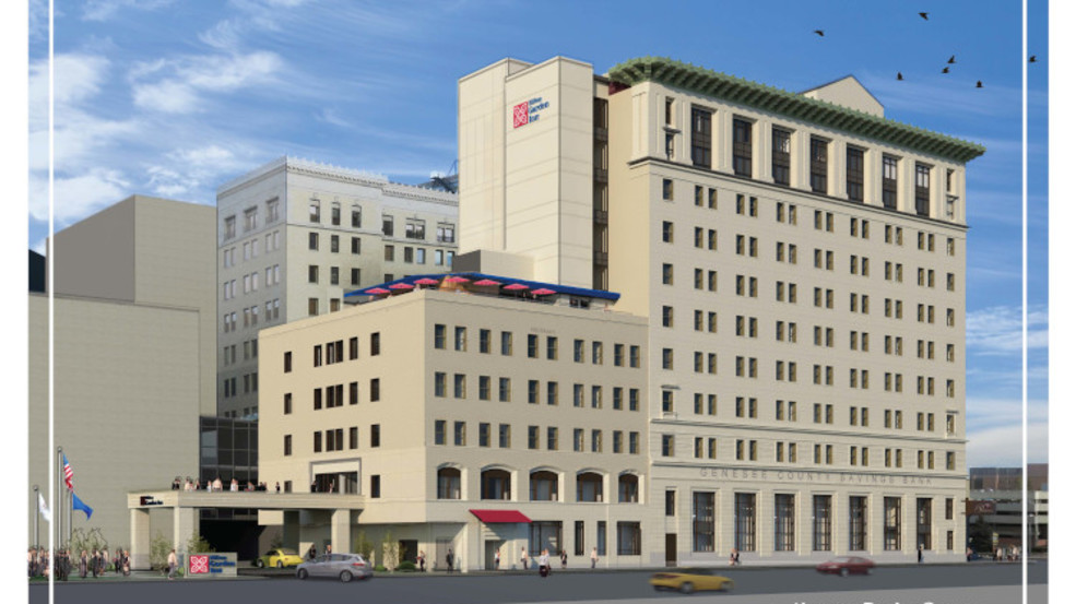 Hilton Hotel Coming To Former Downtown Flint Bank Weyi The Former Genesee Bank Building Is Being Renovated Into Hilton Buckham Square Hotel In Downtown Flint Photo Michigan Economic Development