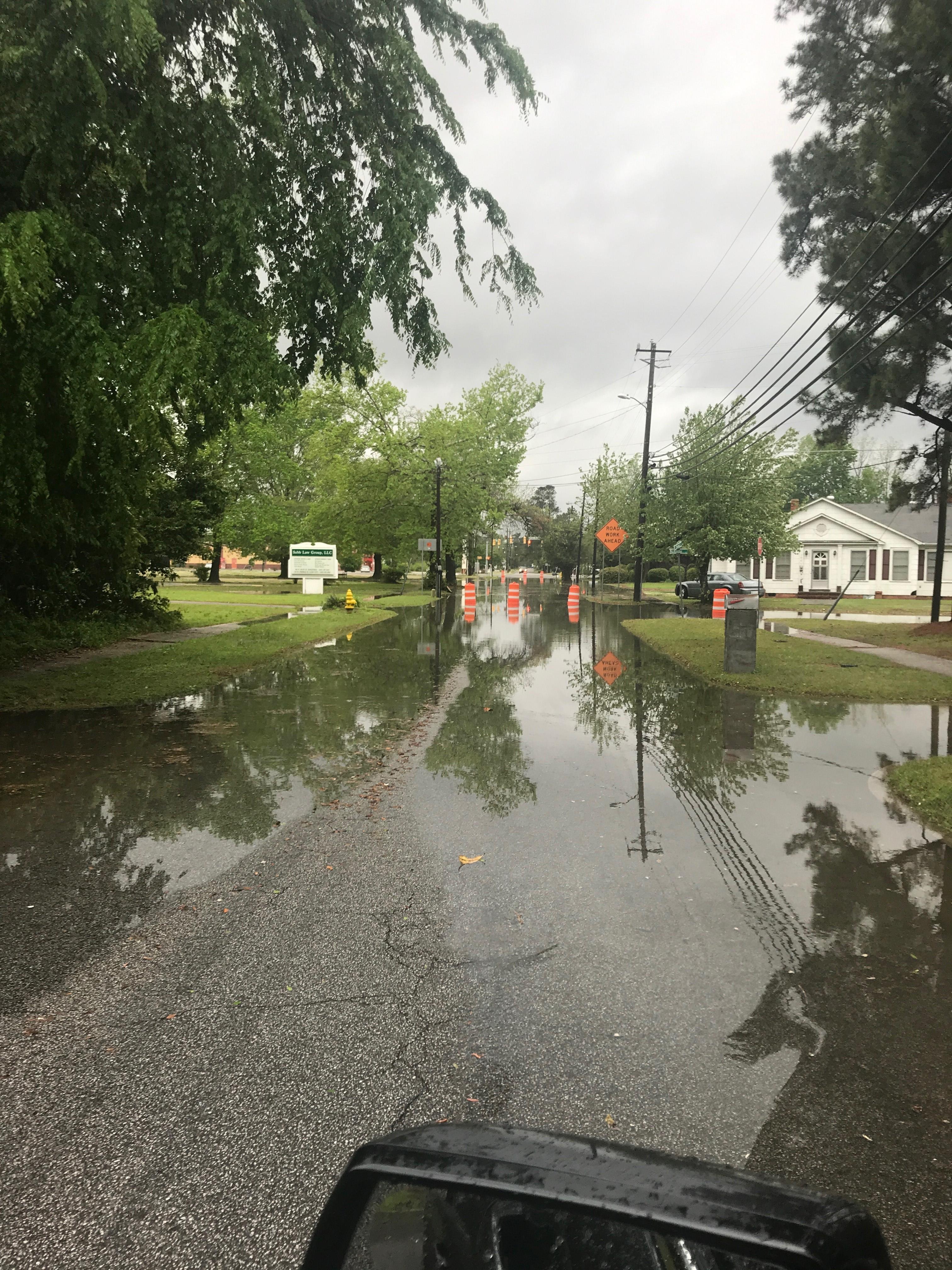 Lake City Police ask people to avoid roads closed because of flooding, downed trees | WPDE