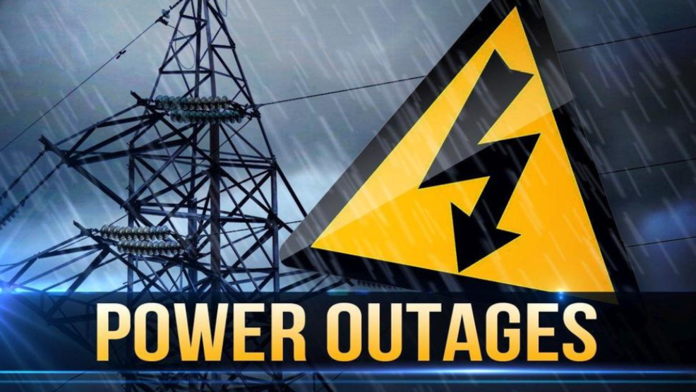 Equipment failure causing power outages, traffic light malfunctions in