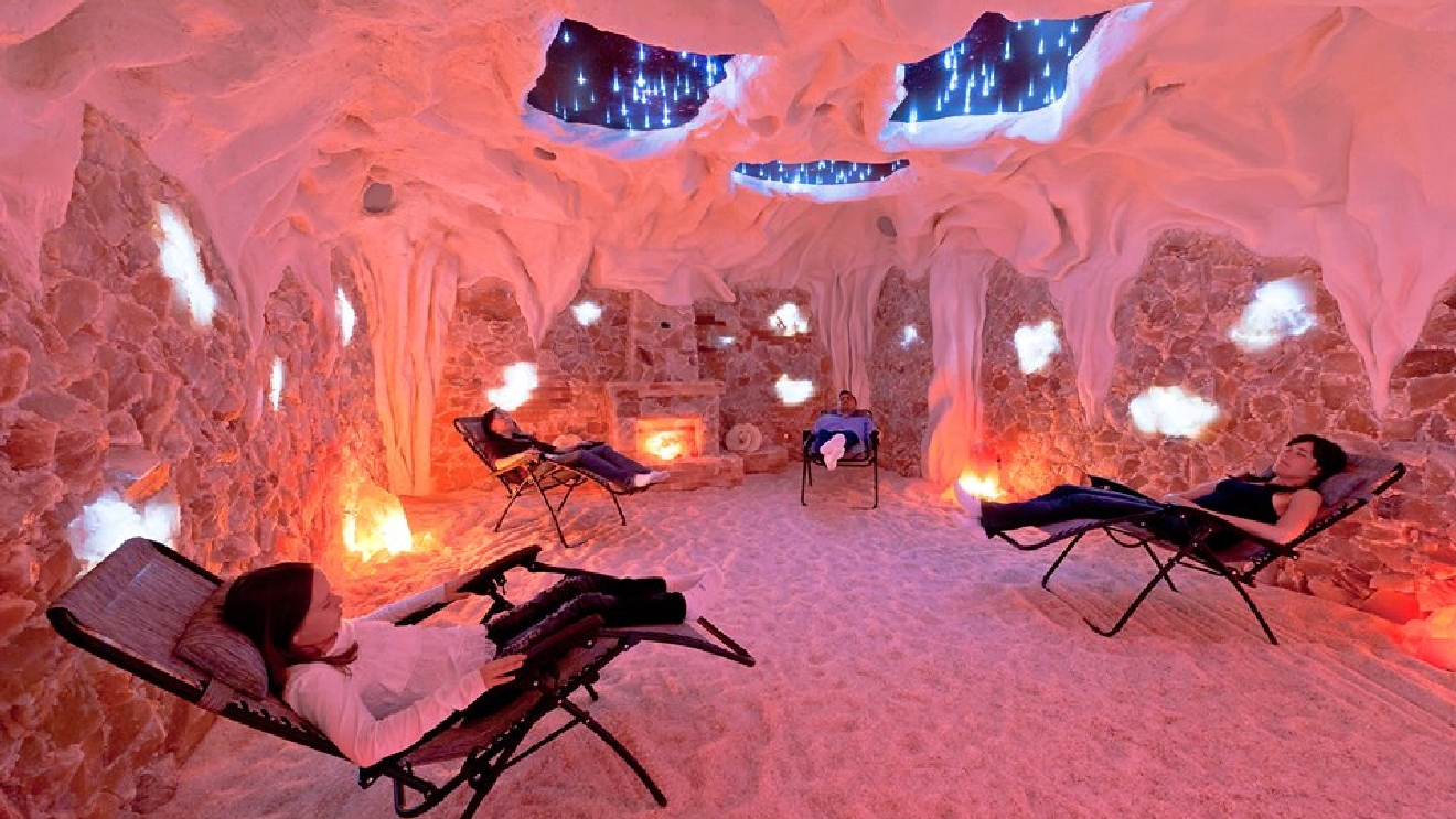 Himalayan salt caves are being built all over the US. Here's what it's