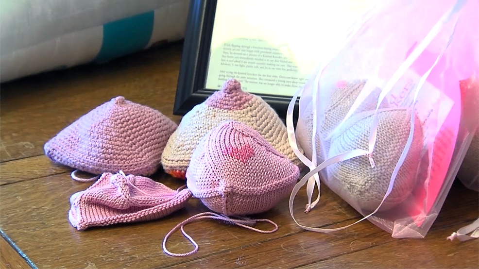 Knitting group makes 'knitted knockers' for a good cause WBMA