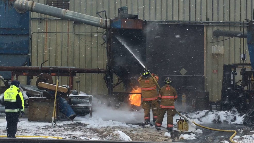 Fire quickly contained in dust collection system at Hartford business