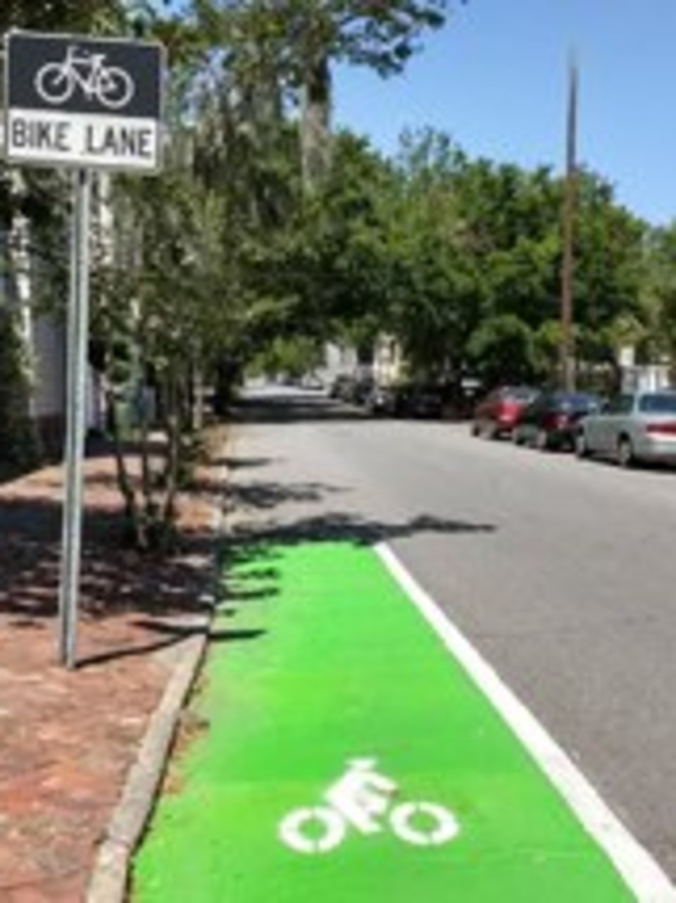 green bike lane