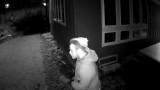 Family terrified after strange man caught on camera outside home as they slept inside