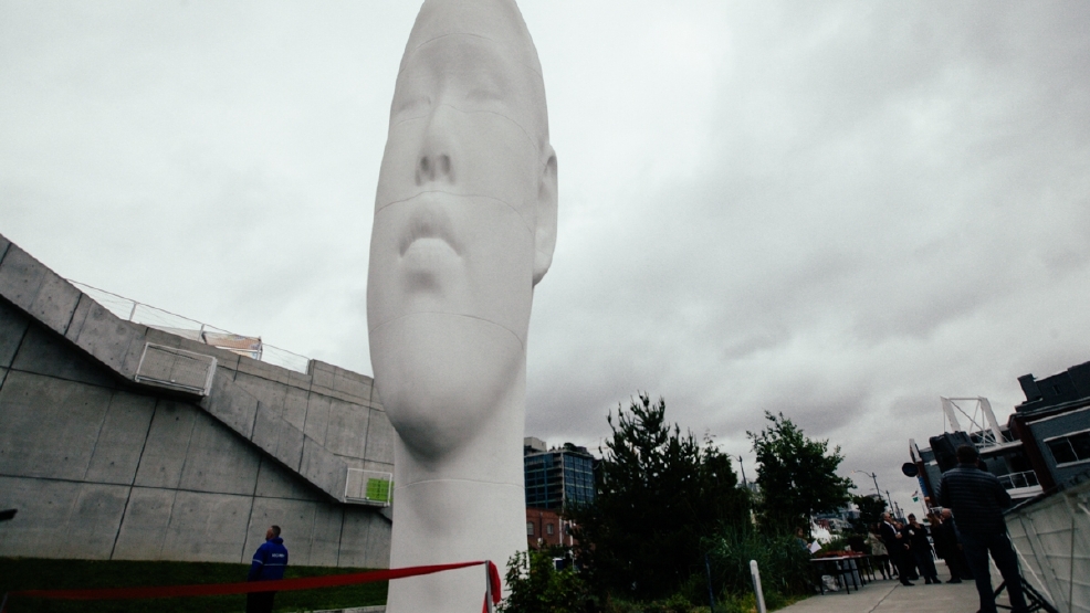Photos Echo unveiled at the Olympic Sculpture Park Seattle Refined