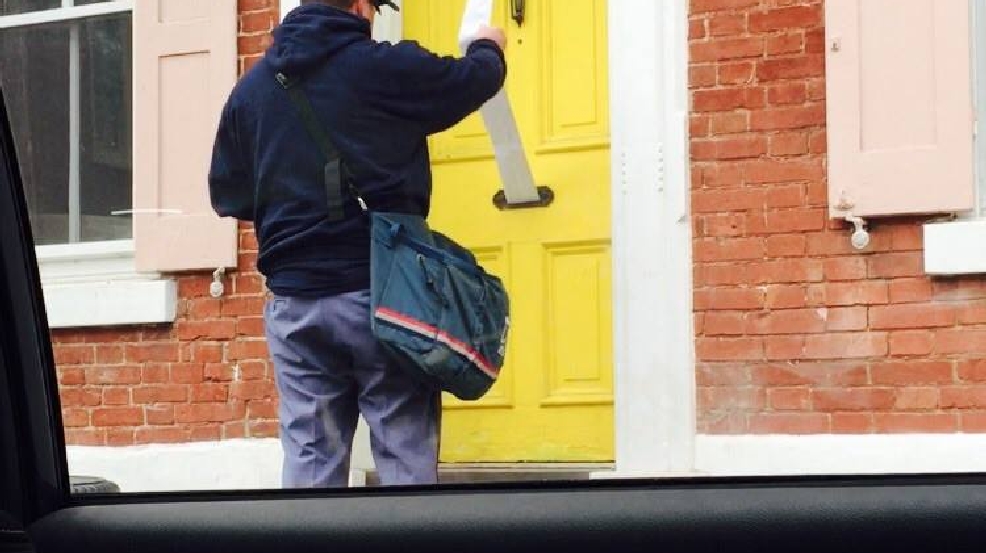 Pennsylvania Couple Leave Long Letter As Prank For Postman Wluk A Pennsylvania Couple Pranked Their Mailman On April Fools Day By Leaving An Extra Long Letter Sticking Out Of The Mail Slot Front Door